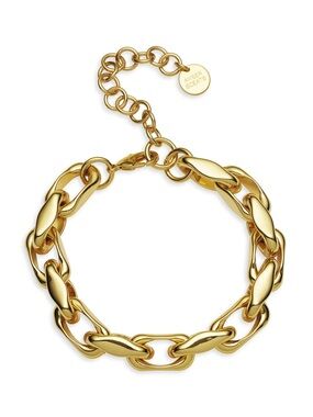 Amber Sceats - Zagora Bessie 24K- Gold Plated Chain Bracelet - Yellow Gold